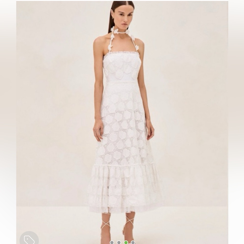 ALEXIS WHITE LACE DRESS - XS